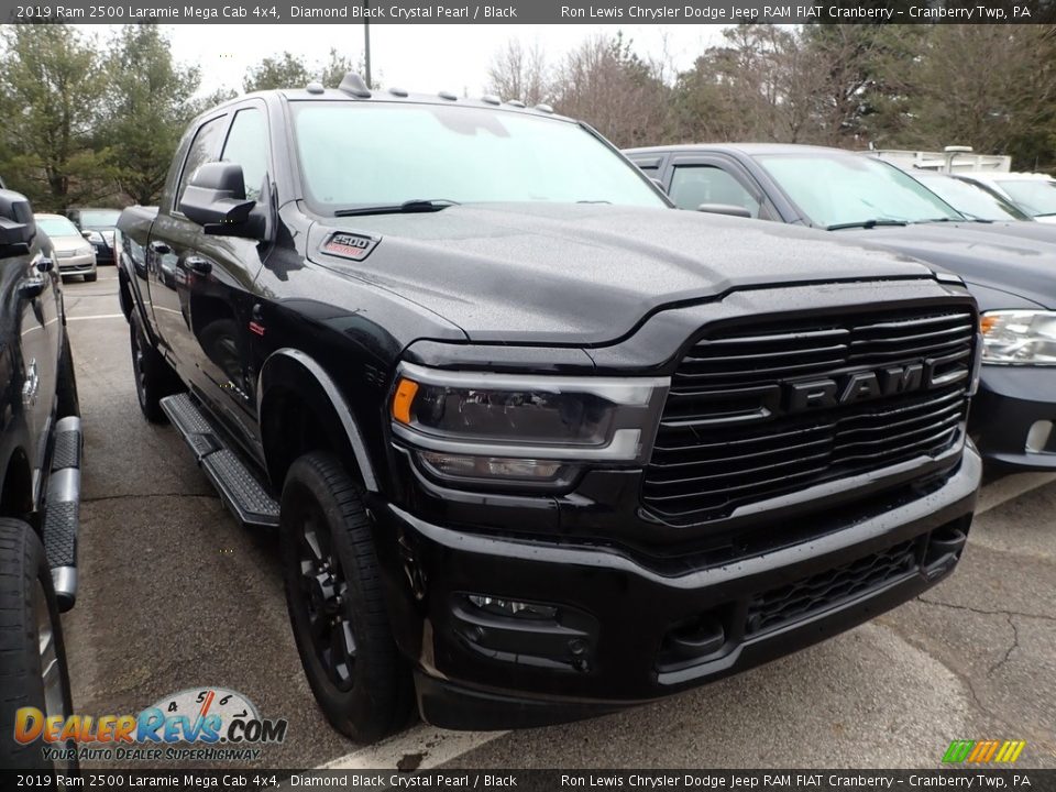 2019 Ram 2500 Laramie Mega Cab 4x4 Diamond Black Crystal Pearl / Black Photo #2