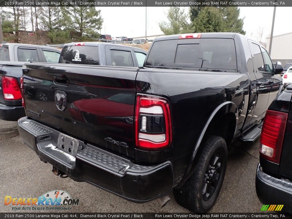 2019 Ram 2500 Laramie Mega Cab 4x4 Diamond Black Crystal Pearl / Black Photo #4