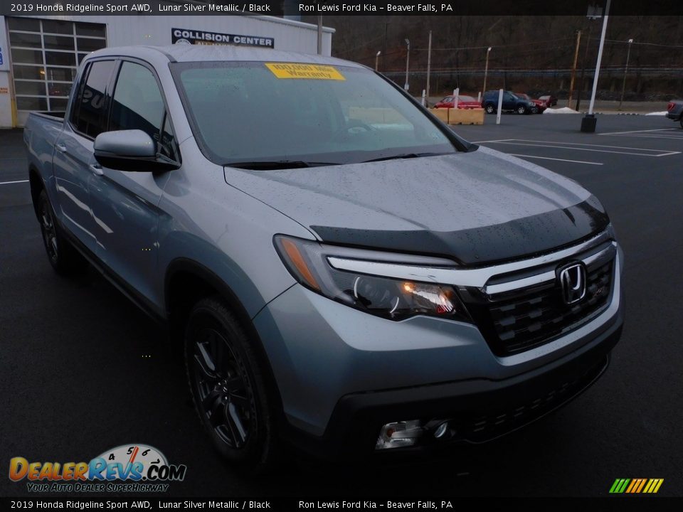 2019 Honda Ridgeline Sport AWD Lunar Silver Metallic / Black Photo #9