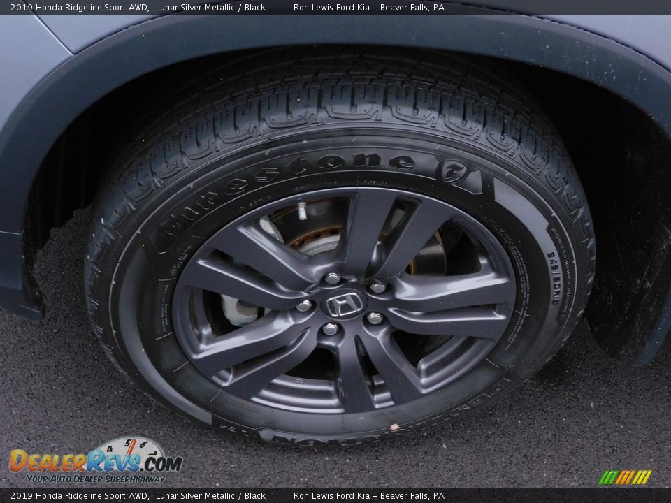 2019 Honda Ridgeline Sport AWD Lunar Silver Metallic / Black Photo #10