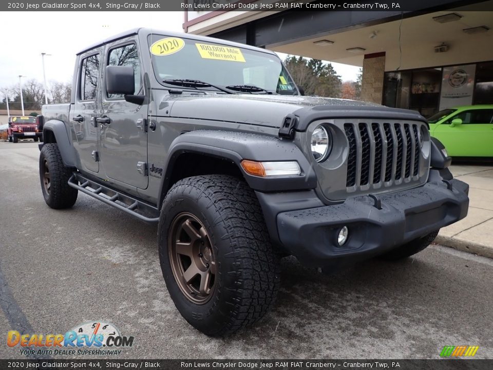 2020 Jeep Gladiator Sport 4x4 Sting-Gray / Black Photo #9