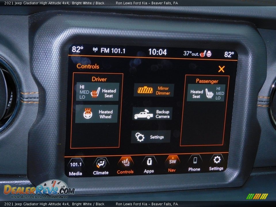 2021 Jeep Gladiator High Altitude 4x4 Bright White / Black Photo #16