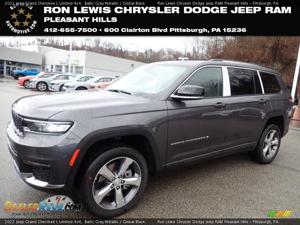 2022 Jeep Grand Cherokee L Limited 4x4 Baltic Gray Metallic / Global Black Photo #1
