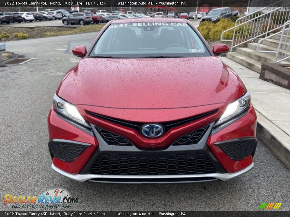 2022 Toyota Camry XSE Hybrid Ruby Flare Pearl / Black Photo #6