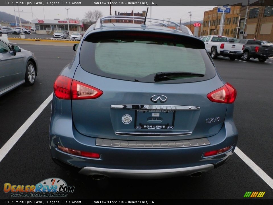 2017 Infiniti QX50 AWD Hagane Blue / Wheat Photo #3