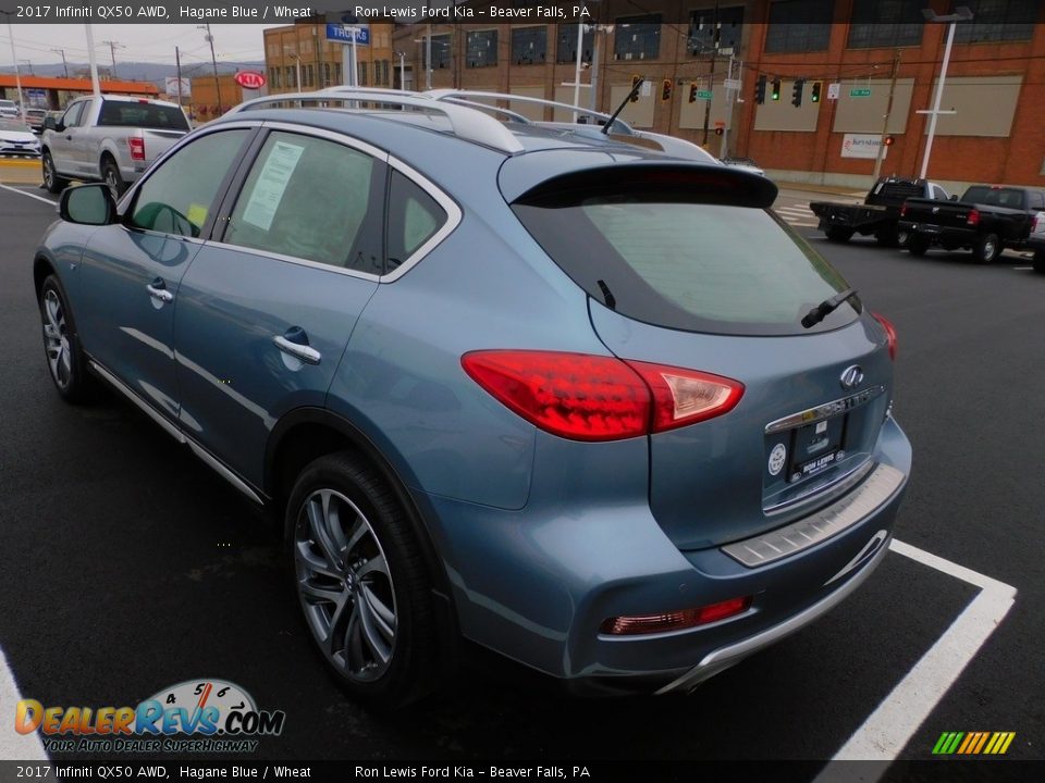 2017 Infiniti QX50 AWD Hagane Blue / Wheat Photo #4