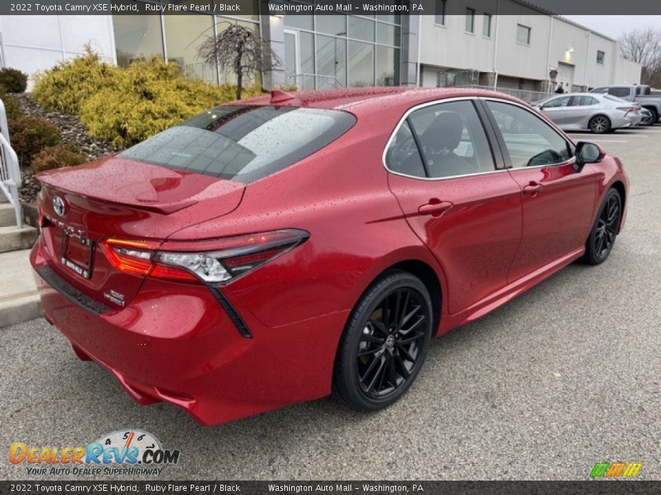 2022 Toyota Camry XSE Hybrid Ruby Flare Pearl / Black Photo #9