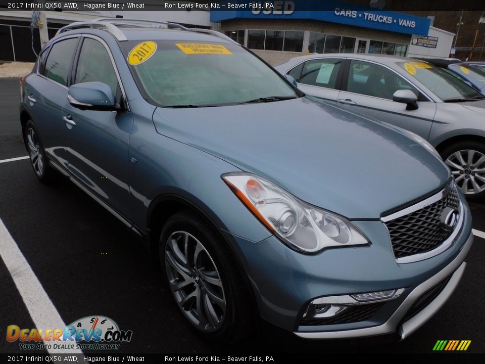 Hagane Blue 2017 Infiniti QX50 AWD Photo #8