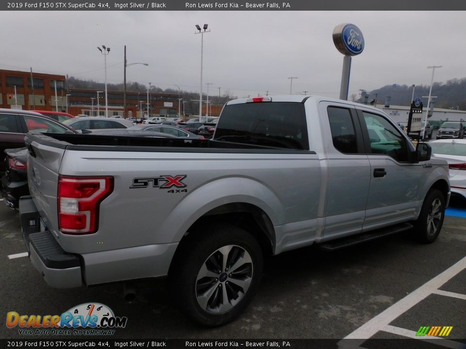 2019 Ford F150 STX SuperCab 4x4 Ingot Silver / Black Photo #2