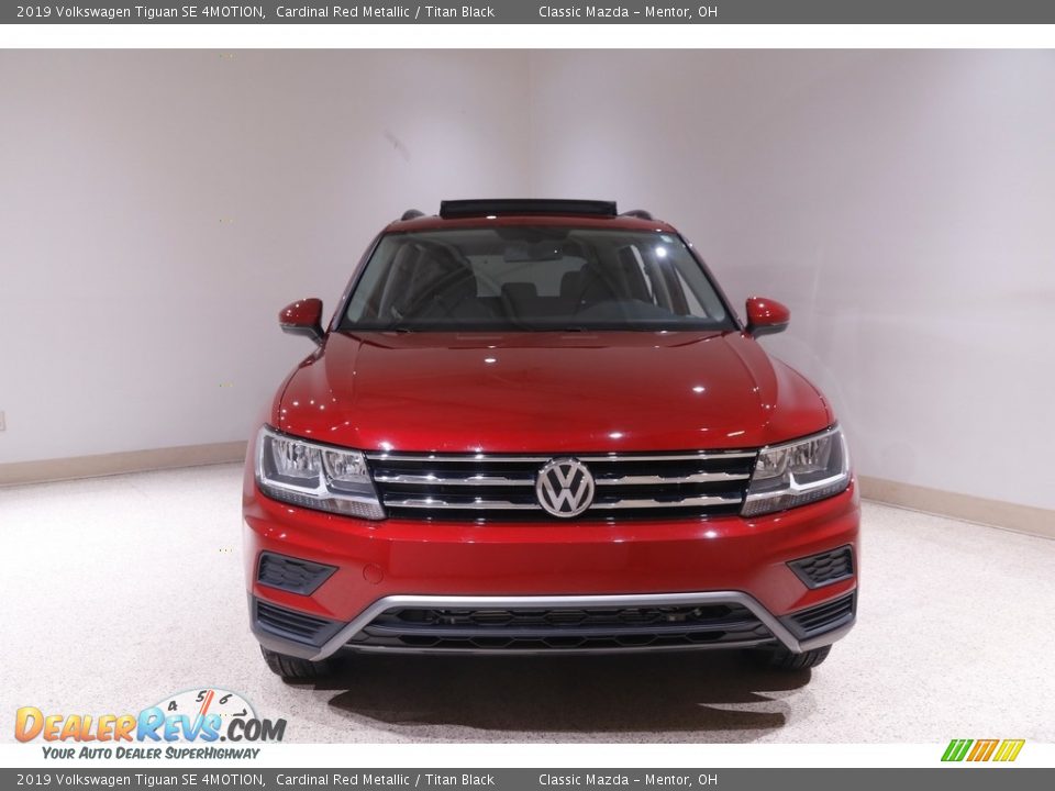 2019 Volkswagen Tiguan SE 4MOTION Cardinal Red Metallic / Titan Black Photo #2