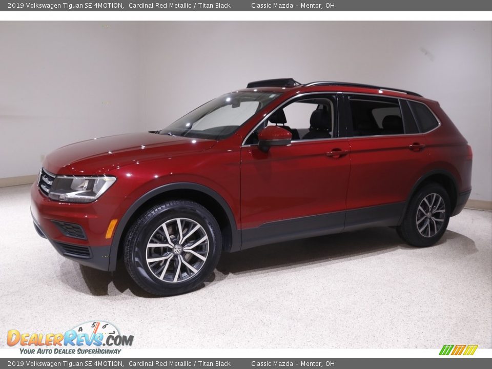 2019 Volkswagen Tiguan SE 4MOTION Cardinal Red Metallic / Titan Black Photo #3