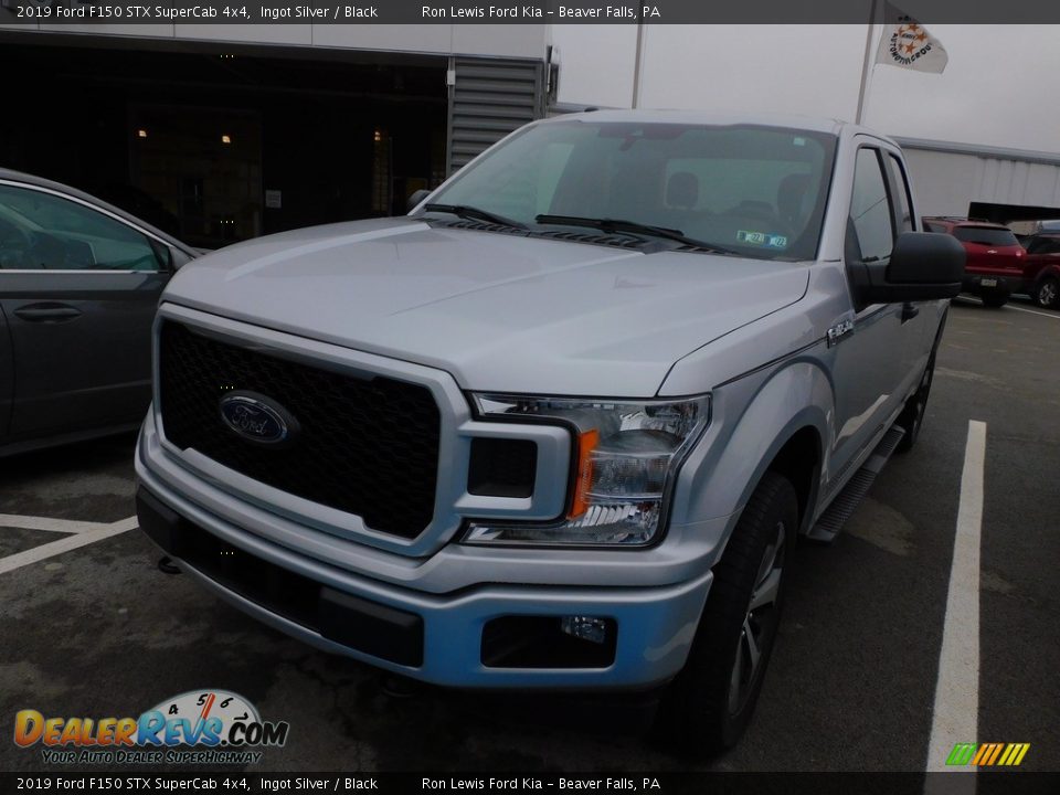 2019 Ford F150 STX SuperCab 4x4 Ingot Silver / Black Photo #6