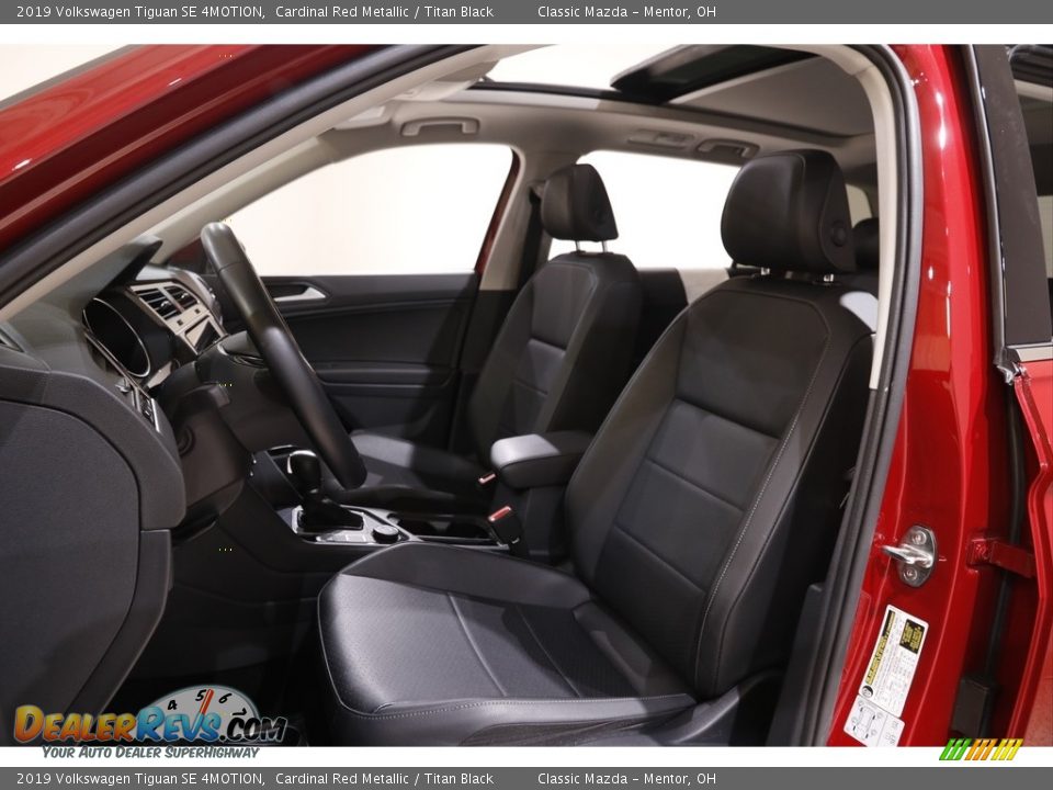 2019 Volkswagen Tiguan SE 4MOTION Cardinal Red Metallic / Titan Black Photo #5