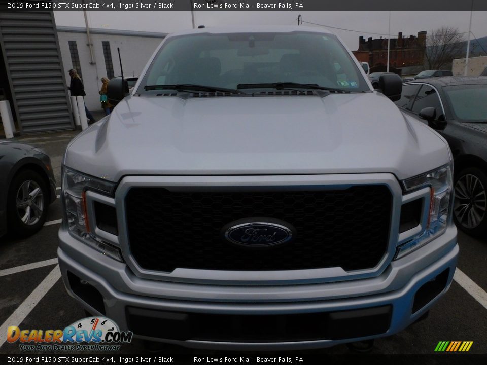 2019 Ford F150 STX SuperCab 4x4 Ingot Silver / Black Photo #7