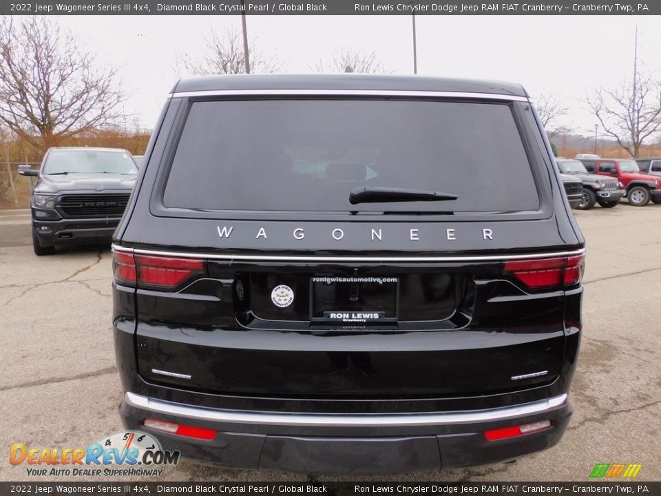 2022 Jeep Wagoneer Series III 4x4 Diamond Black Crystal Pearl / Global Black Photo #6