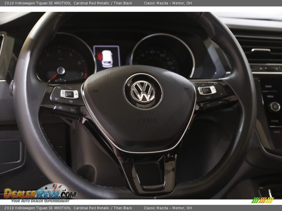 2019 Volkswagen Tiguan SE 4MOTION Cardinal Red Metallic / Titan Black Photo #7
