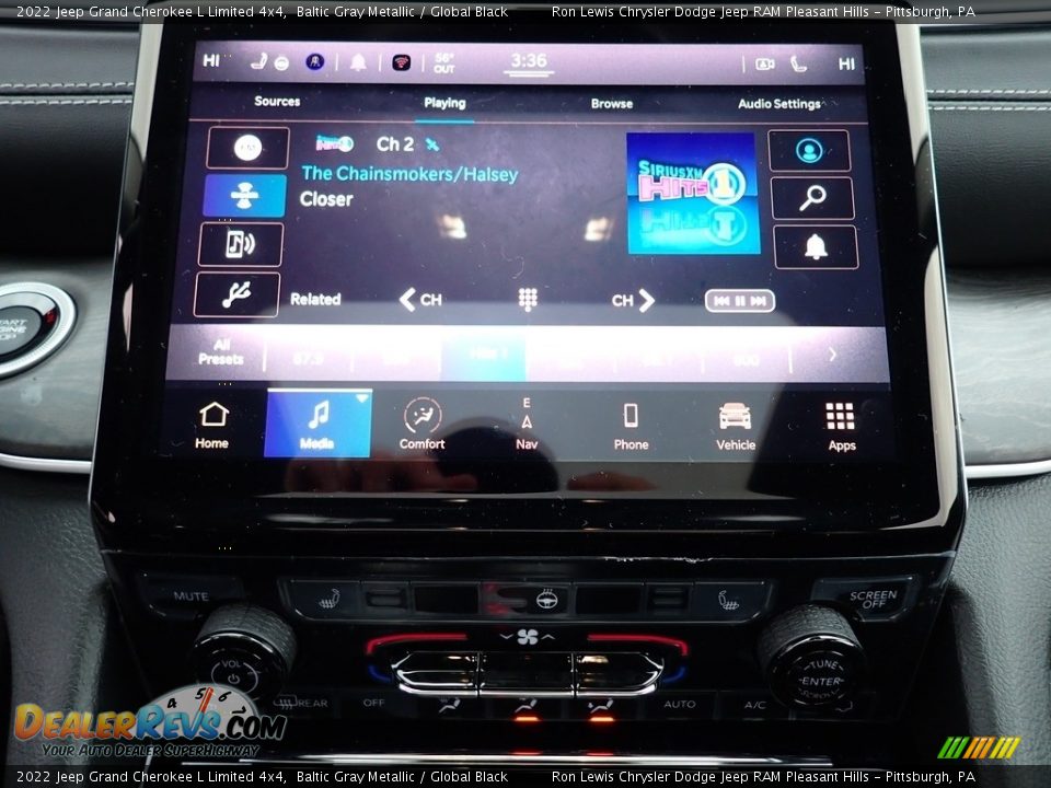 2022 Jeep Grand Cherokee L Limited 4x4 Baltic Gray Metallic / Global Black Photo #20