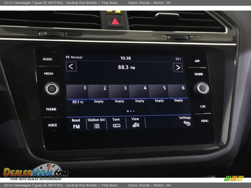 2019 Volkswagen Tiguan SE 4MOTION Cardinal Red Metallic / Titan Black Photo #10