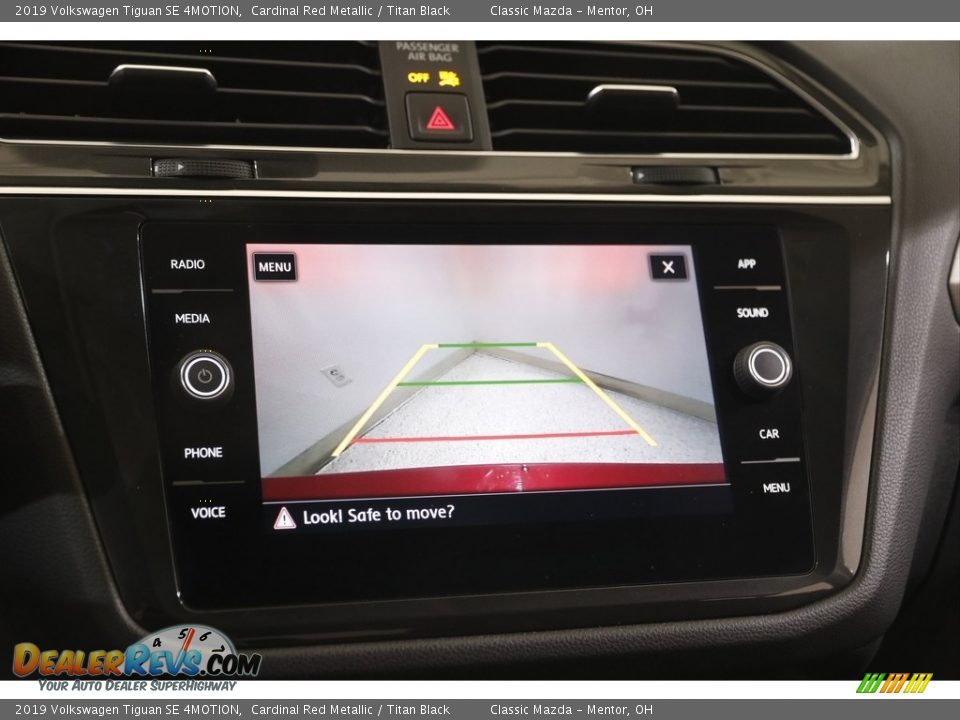 2019 Volkswagen Tiguan SE 4MOTION Cardinal Red Metallic / Titan Black Photo #12