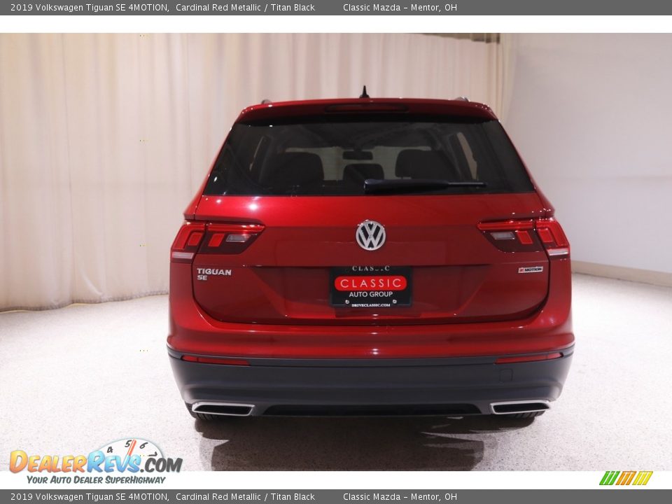 2019 Volkswagen Tiguan SE 4MOTION Cardinal Red Metallic / Titan Black Photo #18