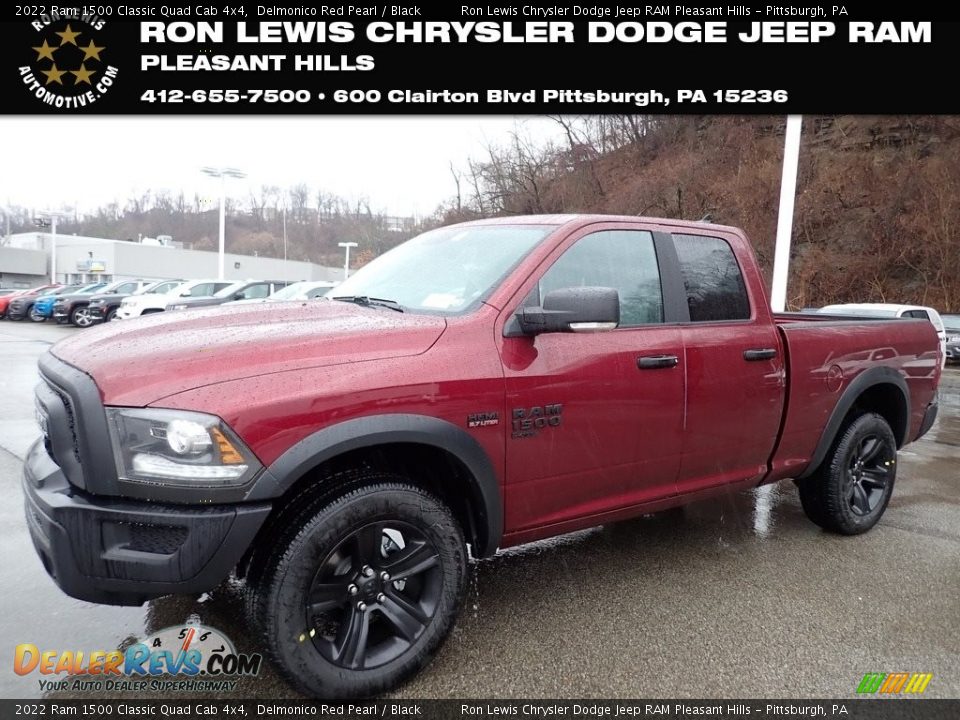 2022 Ram 1500 Classic Quad Cab 4x4 Delmonico Red Pearl / Black Photo #1