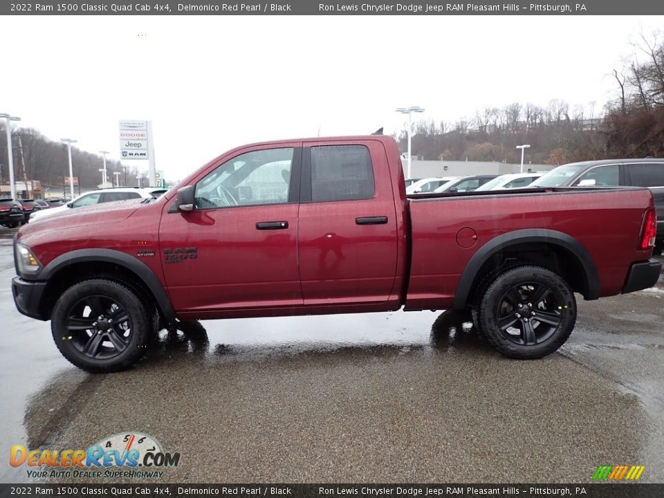 2022 Ram 1500 Classic Quad Cab 4x4 Delmonico Red Pearl / Black Photo #2