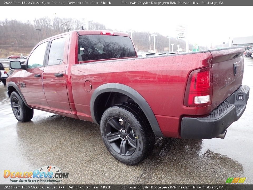 2022 Ram 1500 Classic Quad Cab 4x4 Delmonico Red Pearl / Black Photo #3