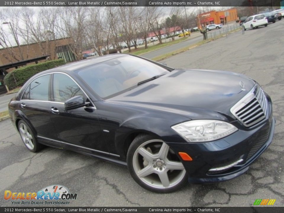 Front 3/4 View of 2012 Mercedes-Benz S 550 Sedan Photo #3