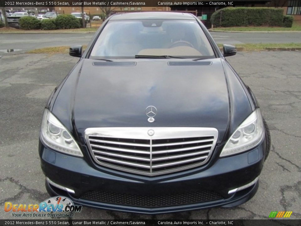 2012 Mercedes-Benz S 550 Sedan Lunar Blue Metallic / Cashmere/Savanna Photo #5