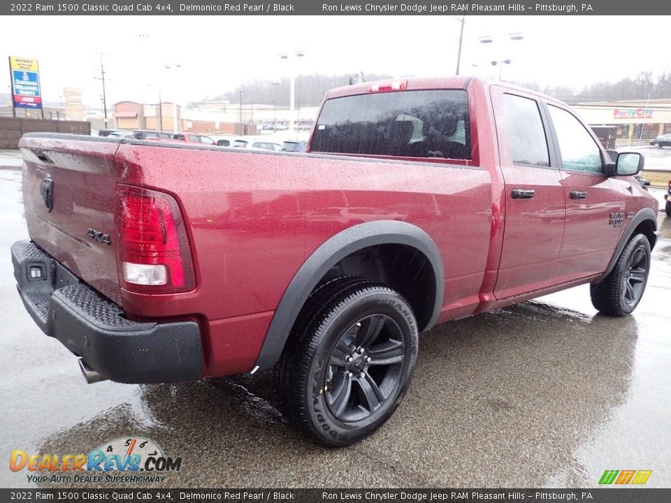 2022 Ram 1500 Classic Quad Cab 4x4 Delmonico Red Pearl / Black Photo #5
