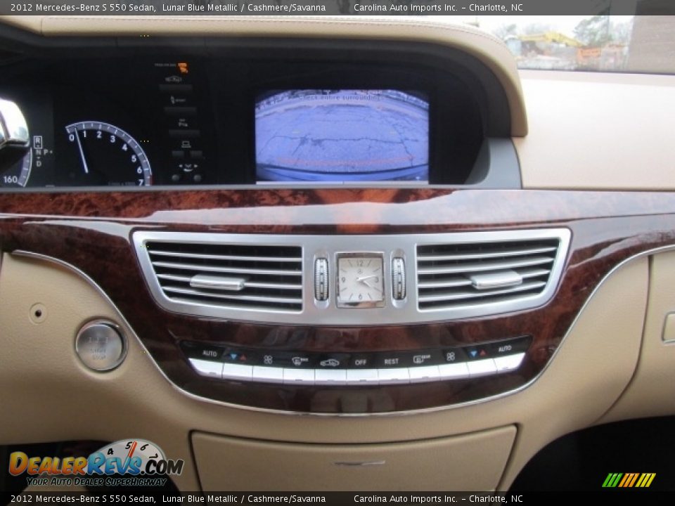 2012 Mercedes-Benz S 550 Sedan Lunar Blue Metallic / Cashmere/Savanna Photo #15