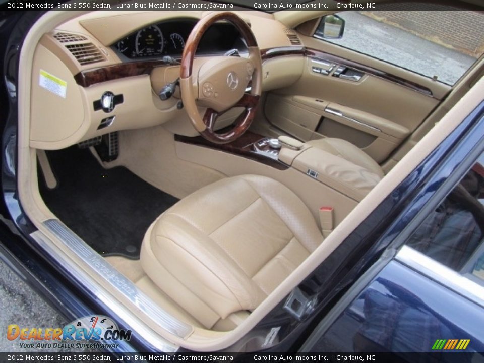 Cashmere/Savanna Interior - 2012 Mercedes-Benz S 550 Sedan Photo #16