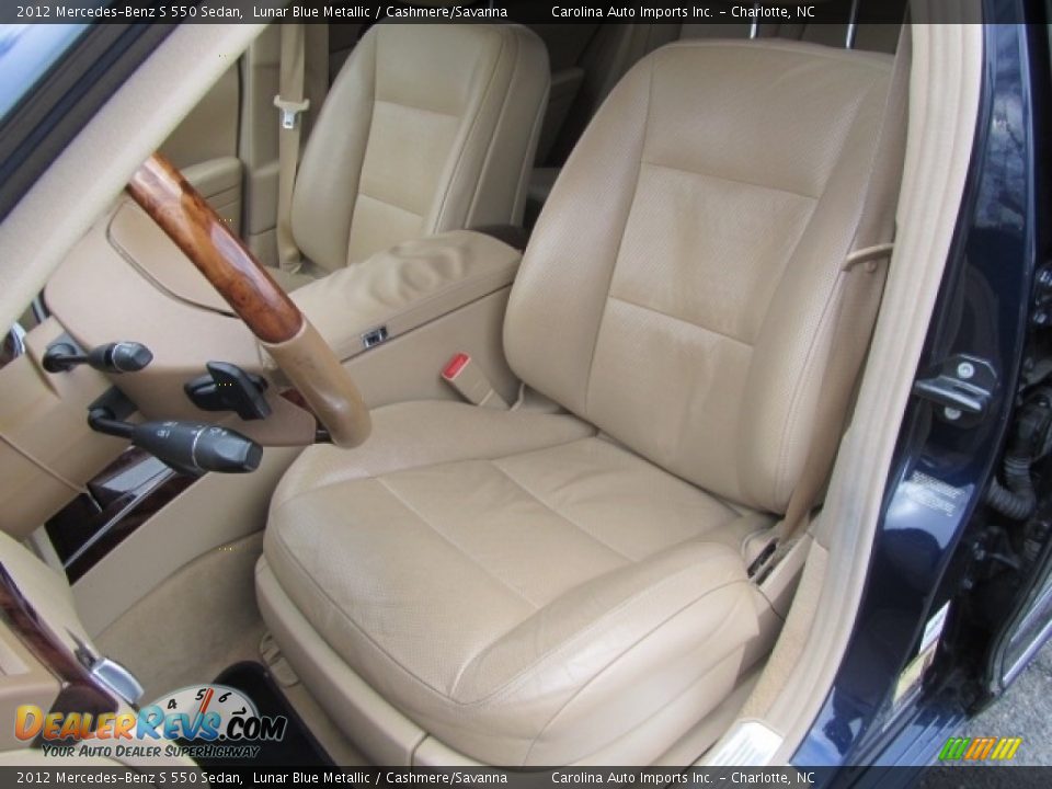Front Seat of 2012 Mercedes-Benz S 550 Sedan Photo #17