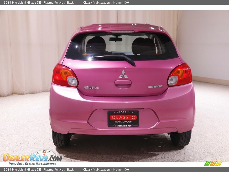 2014 Mitsubishi Mirage DE Plasma Purple / Black Photo #15