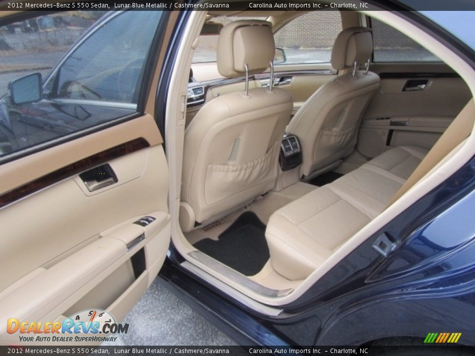 2012 Mercedes-Benz S 550 Sedan Lunar Blue Metallic / Cashmere/Savanna Photo #19