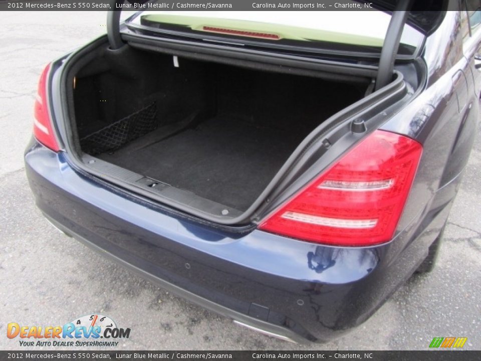 2012 Mercedes-Benz S 550 Sedan Trunk Photo #20