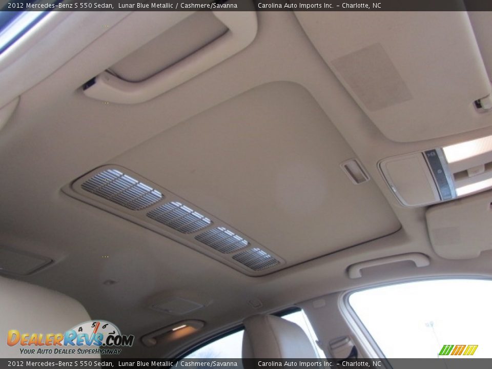 2012 Mercedes-Benz S 550 Sedan Lunar Blue Metallic / Cashmere/Savanna Photo #23