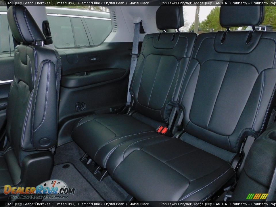 2022 Jeep Grand Cherokee L Limited 4x4 Diamond Black Crystal Pearl / Global Black Photo #13