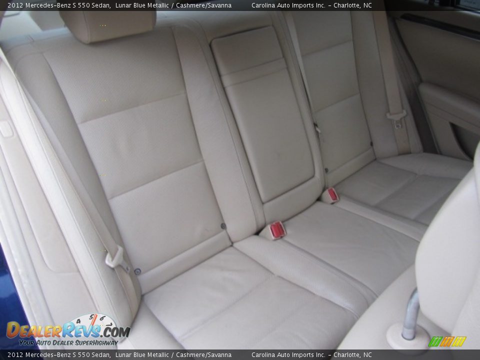 2012 Mercedes-Benz S 550 Sedan Lunar Blue Metallic / Cashmere/Savanna Photo #24
