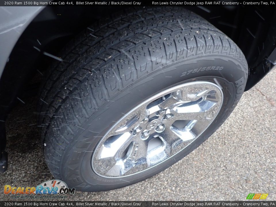 2020 Ram 1500 Big Horn Crew Cab 4x4 Billet Silver Metallic / Black/Diesel Gray Photo #5
