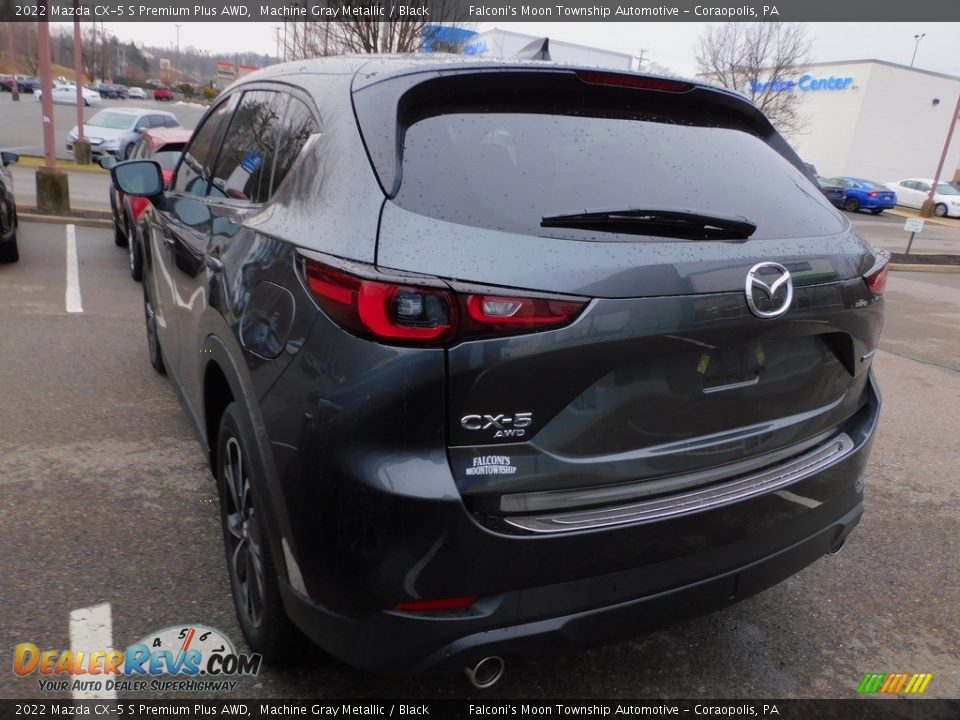 2022 Mazda CX-5 S Premium Plus AWD Machine Gray Metallic / Black Photo #5
