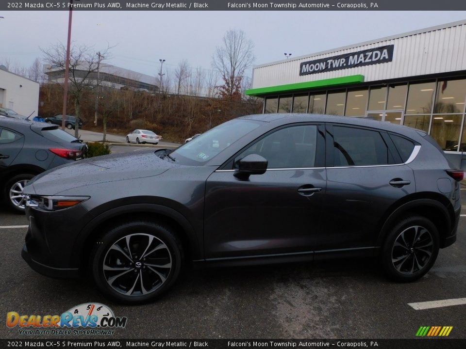 2022 Mazda CX-5 S Premium Plus AWD Machine Gray Metallic / Black Photo #6