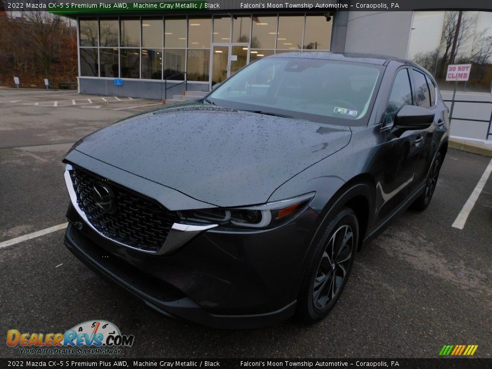 2022 Mazda CX-5 S Premium Plus AWD Machine Gray Metallic / Black Photo #7