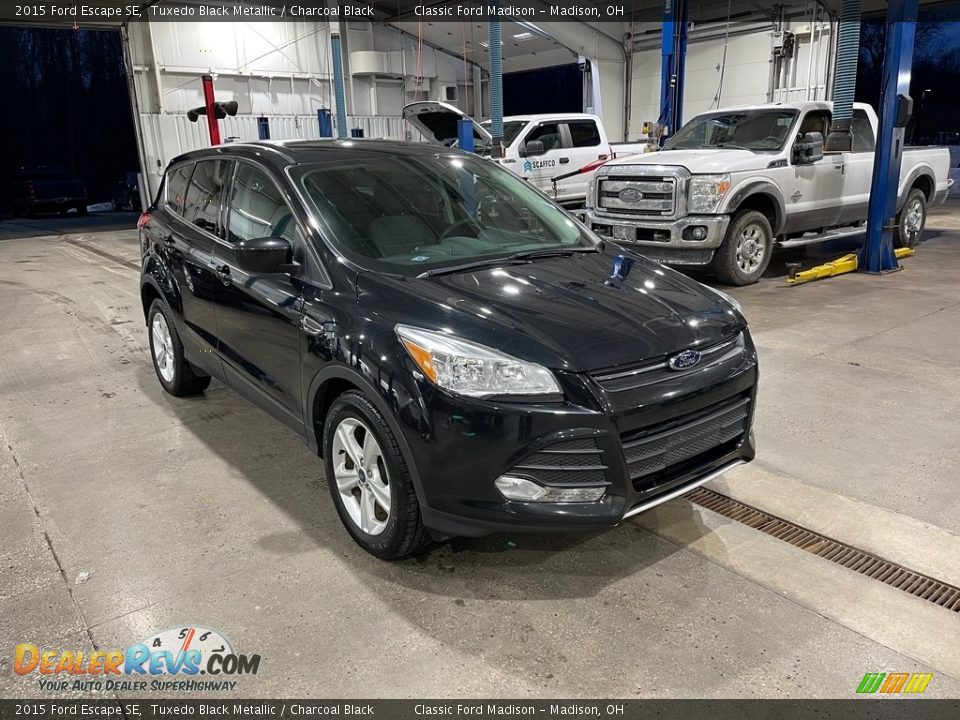 2015 Ford Escape SE Tuxedo Black Metallic / Charcoal Black Photo #3