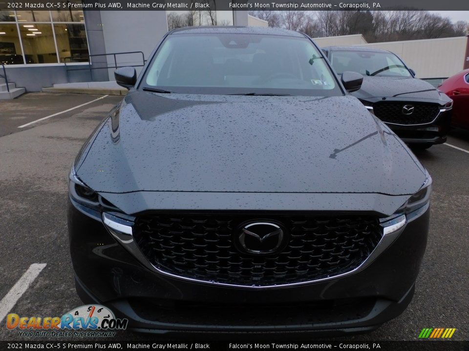 2022 Mazda CX-5 S Premium Plus AWD Machine Gray Metallic / Black Photo #8