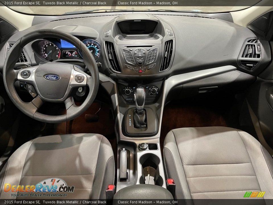 2015 Ford Escape SE Tuxedo Black Metallic / Charcoal Black Photo #10