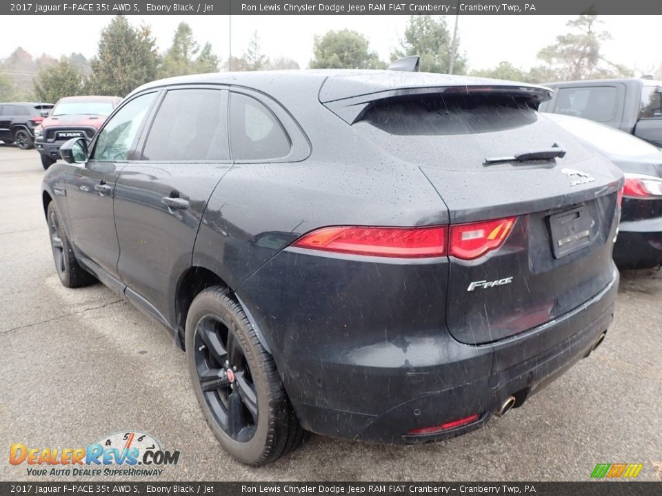 2017 Jaguar F-PACE 35t AWD S Ebony Black / Jet Photo #3