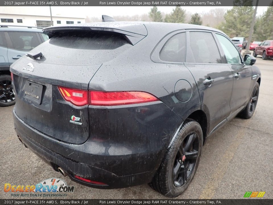 2017 Jaguar F-PACE 35t AWD S Ebony Black / Jet Photo #4