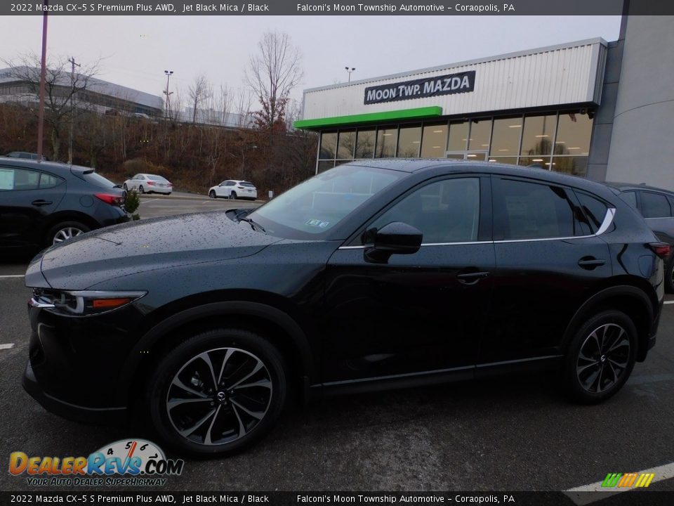 2022 Mazda CX-5 S Premium Plus AWD Jet Black Mica / Black Photo #6