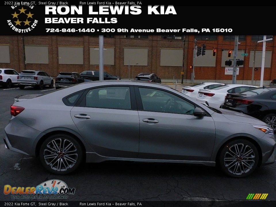2022 Kia Forte GT Steel Gray / Black Photo #1